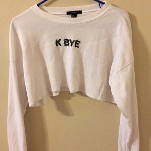 graphic cropped shirt